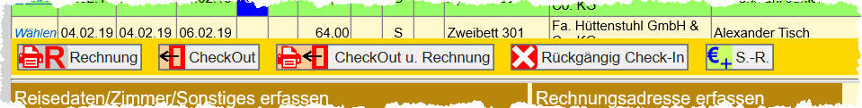 Hotelsoftware Rechnung erstellen
