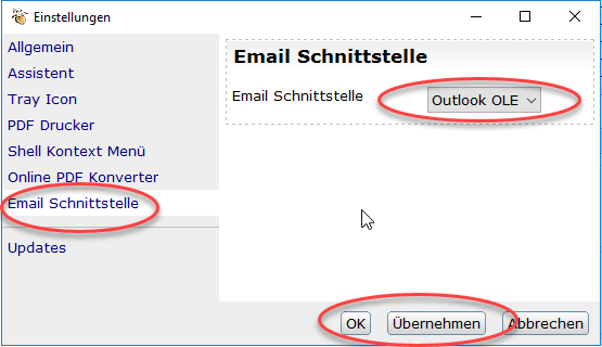 PDF24 auf Outlook