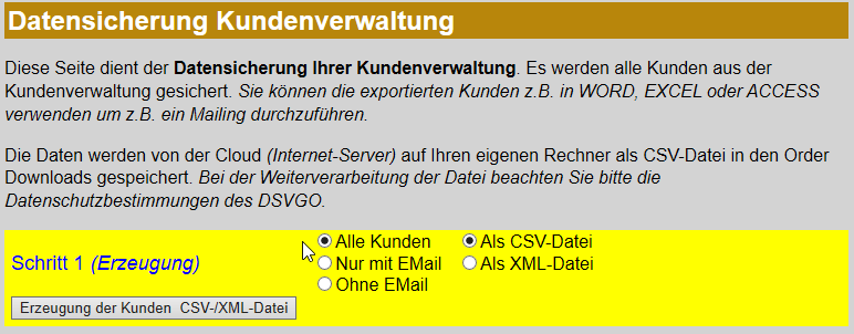 Datensicherung