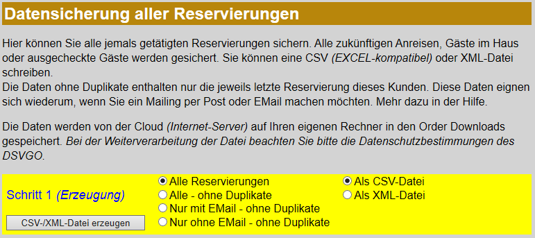 Datensicherung