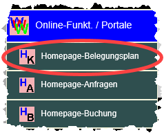 Menü Online-Belegungsplan